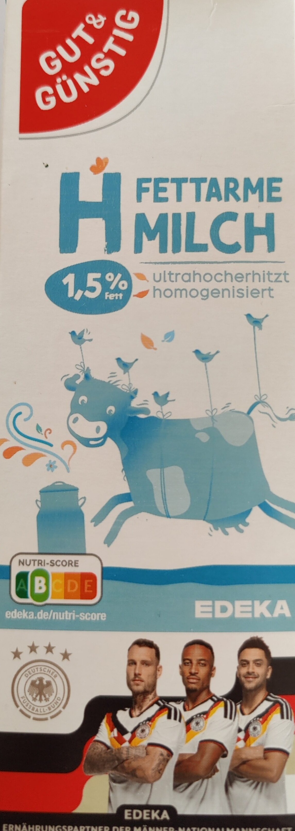 Vorderseite von H-Milch 1,5%