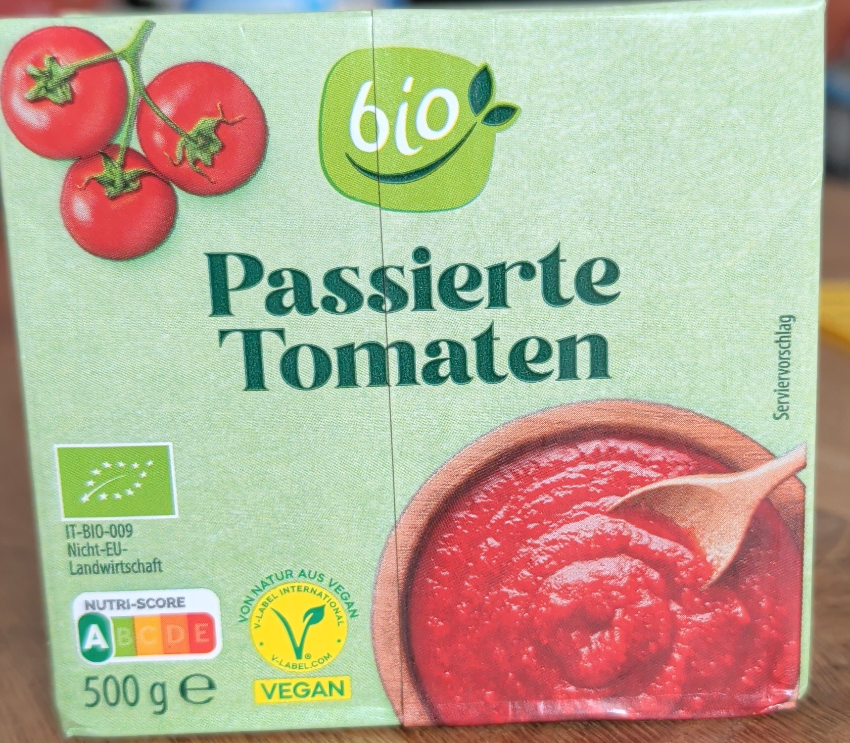 Vorderseite von Passierte Tomaten