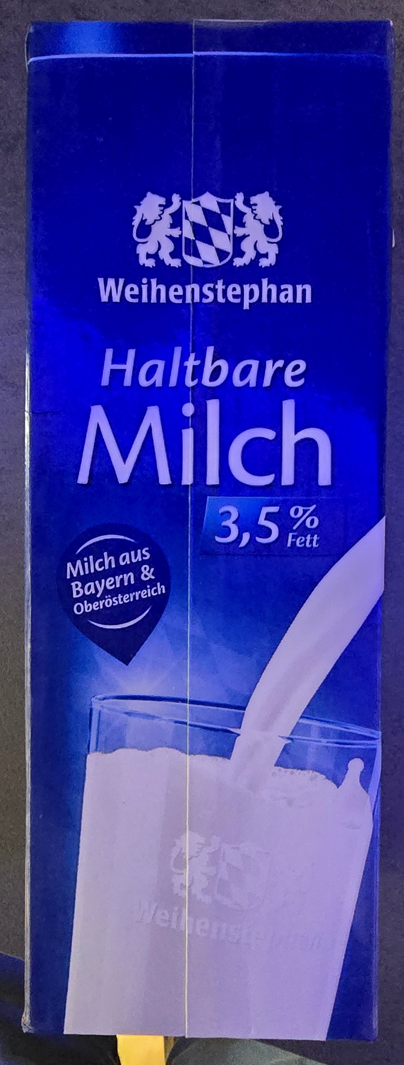 Vorderseite von Haltbare Milch 